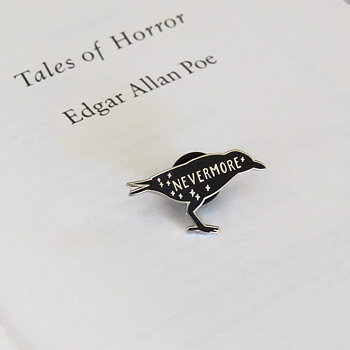 Literary Emporium : Edgar Allan Poe The Raven - Enamel Pin