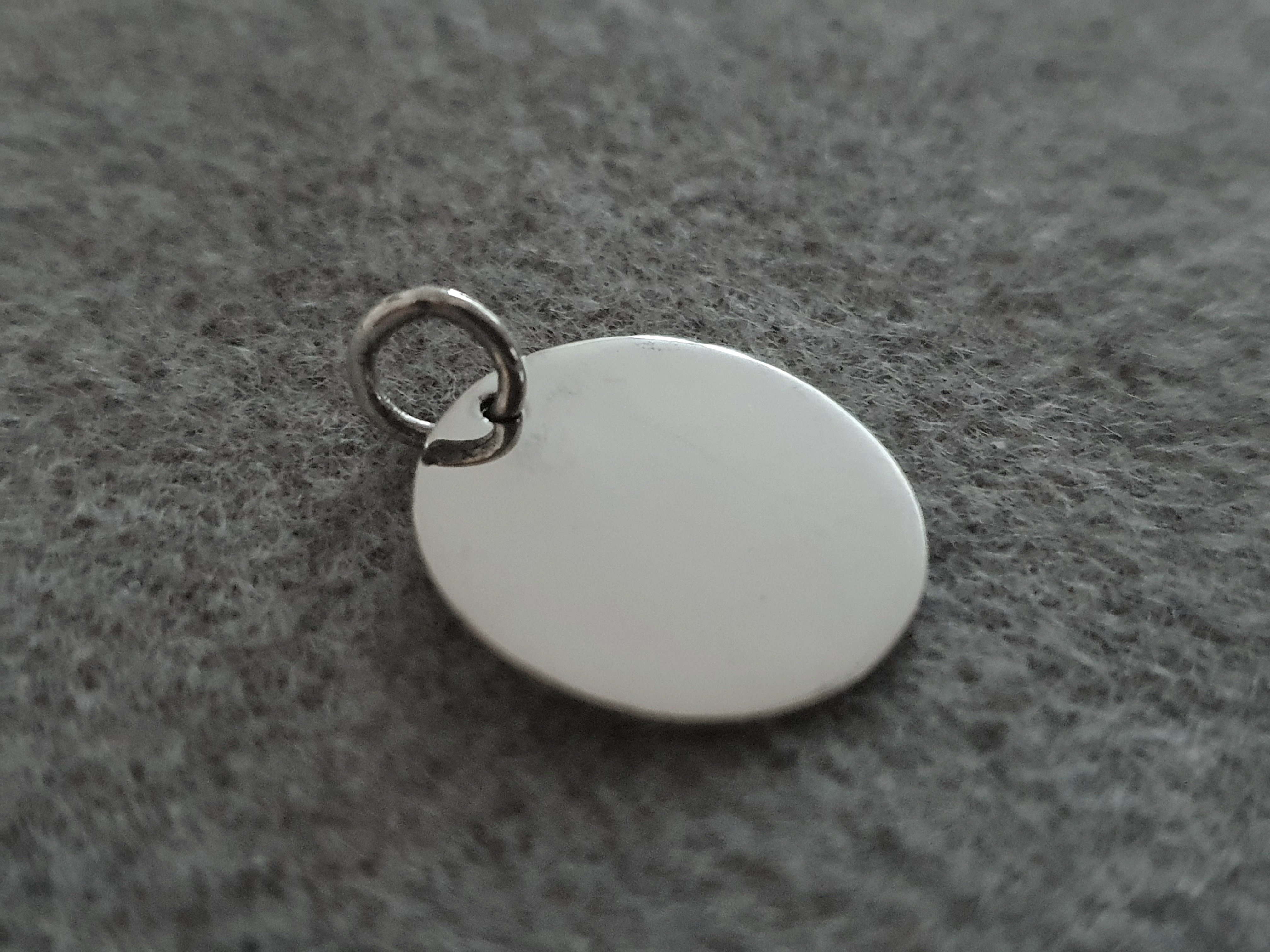Platta ca. 17mm styck 925-silver