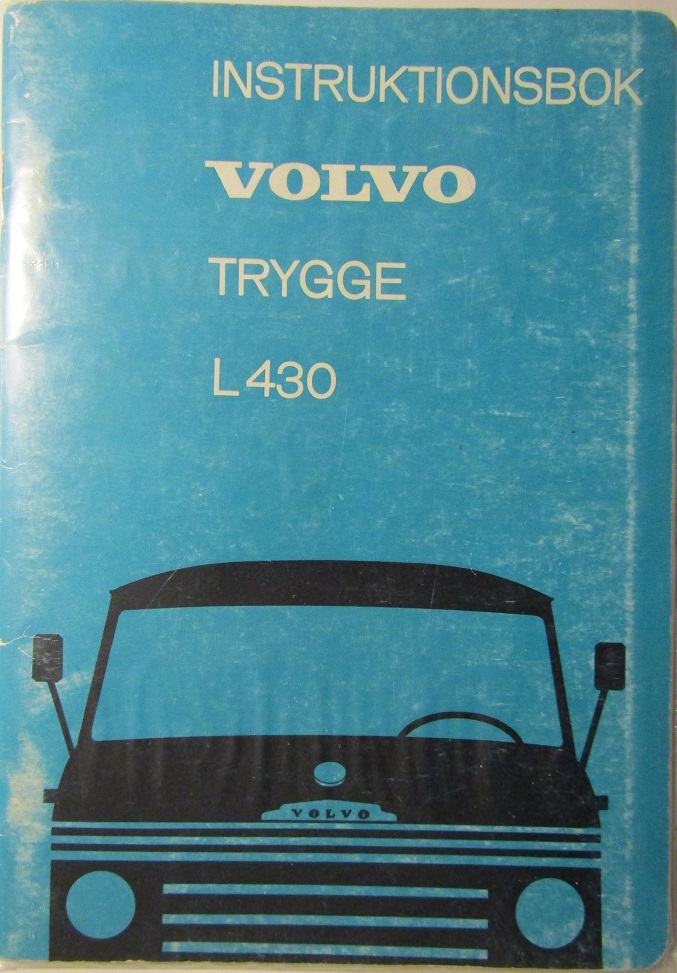 1964 Volvo Trygge L 430 Instruktionsbok 11,63
