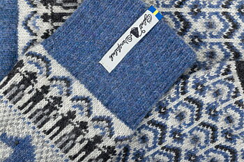 DALARNA BLÅ, CHAUSSETTES EN LAINE ÉPAISSES