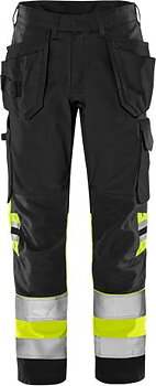 Fristads VARSEL GREEN HANTVERKARBYXA 2640 GPLU, KLASS 1