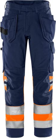 Fristads VARSEL GREEN HANTVERKARBYXA 2640 GPLU, KLASS 1 - 3