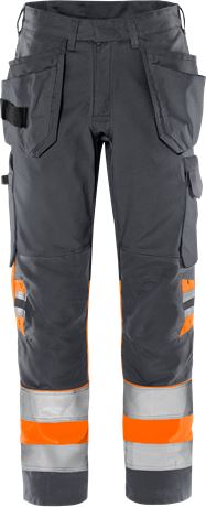 Fristads VARSEL GREEN HANTVERKARBYXA 2640 GPLU, KLASS 1 - 4