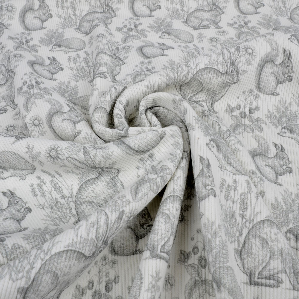 SWEET ANIMALS RIBBED - GRAY - 4