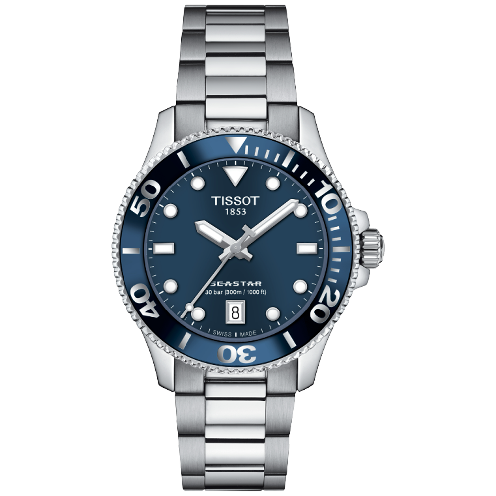 T120.210.11.041.00 Tissot Seastar 1000 36 blå