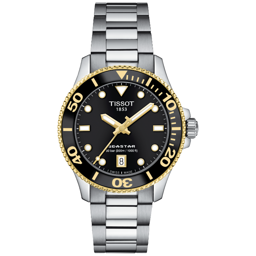 T120.210.21.051.00 Tissot Seastar 1000 36 svart bic