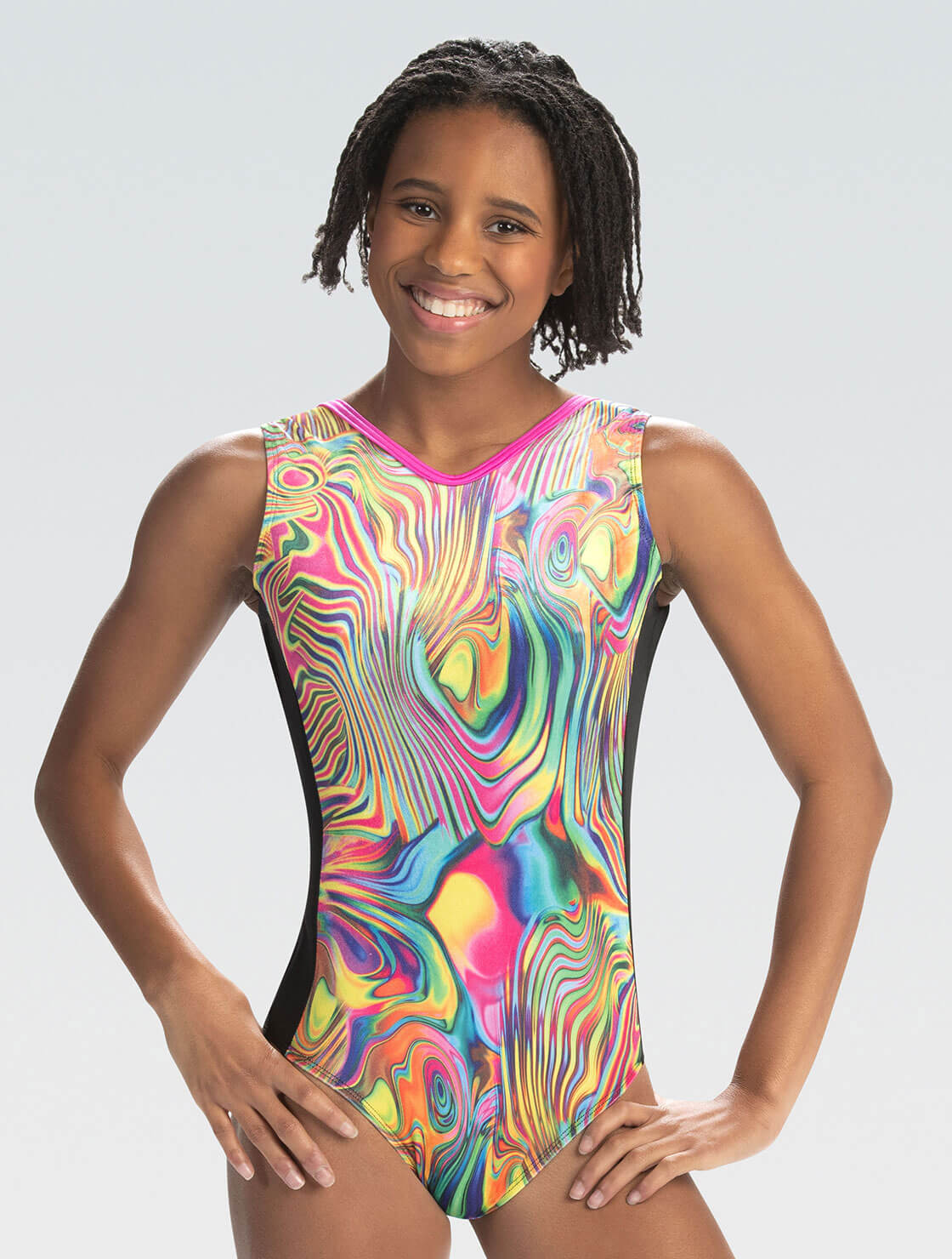 Paint Swirl Workout Leotard