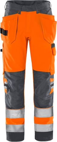 Fristads VARSEL GREEN HANTVERKARBYXA 2641 GPLU, KLASS 2 - 4