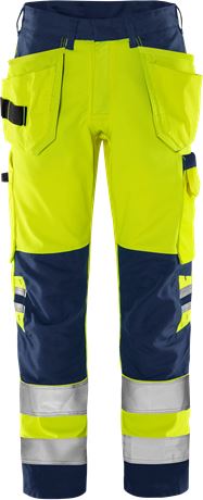 Fristads VARSEL GREEN HANTVERKARBYXA 2641 GPLU, KLASS 2 - 2