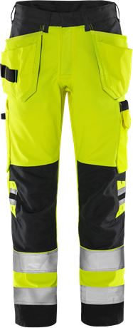 Fristads VARSEL GREEN HANTVERKARBYXA 2641 GPLU, KLASS 2