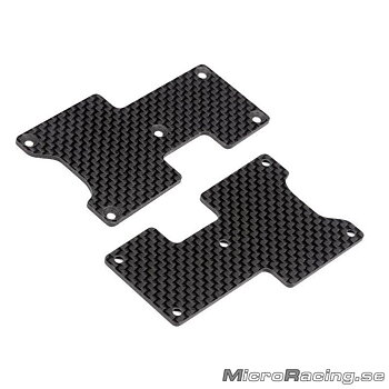 DEAL* HB RACING - Woven Graphite Arm Covers, Rear 