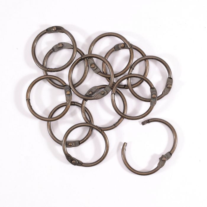 Vaessen - Book Binding Rings 25mm 12pcs Copper - 2