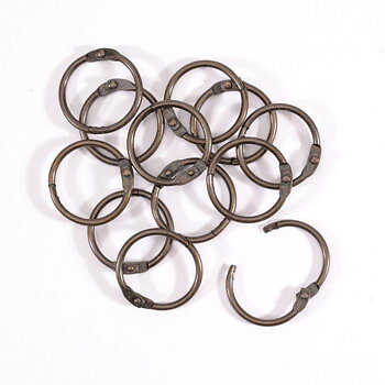 Vaessen - Book Binding Rings 25mm 12pcs Copper