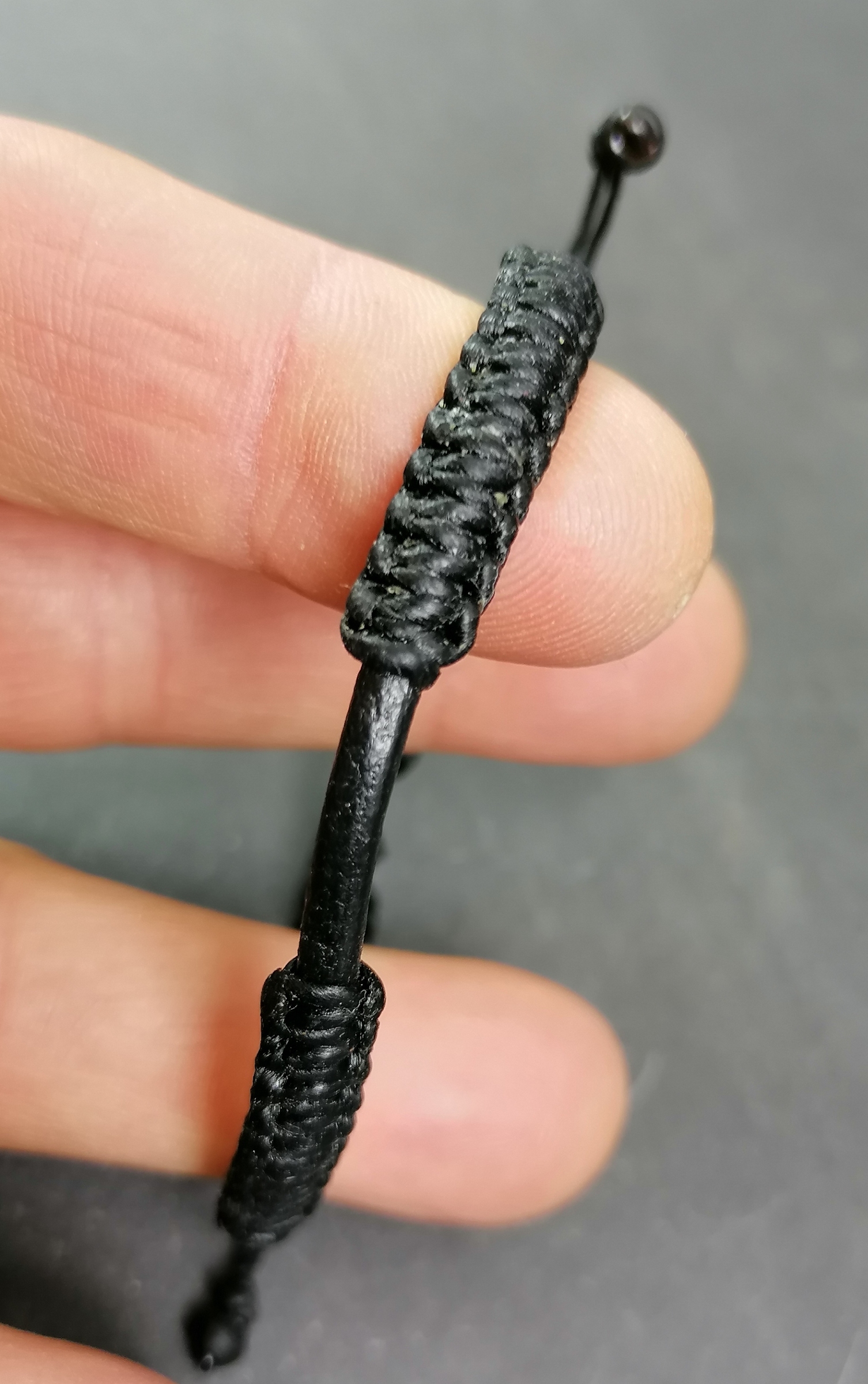 Läderarmband med väv mönster - 35mm - 3
