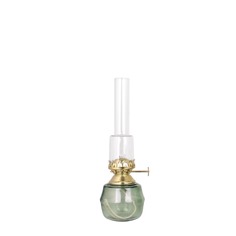 Petroleum lamp - Kerosene Lamp - Glass - Green - 8