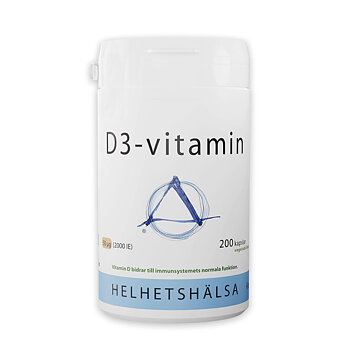 D-vitamin D3 50 mcg 200 kap Helhetshälsa