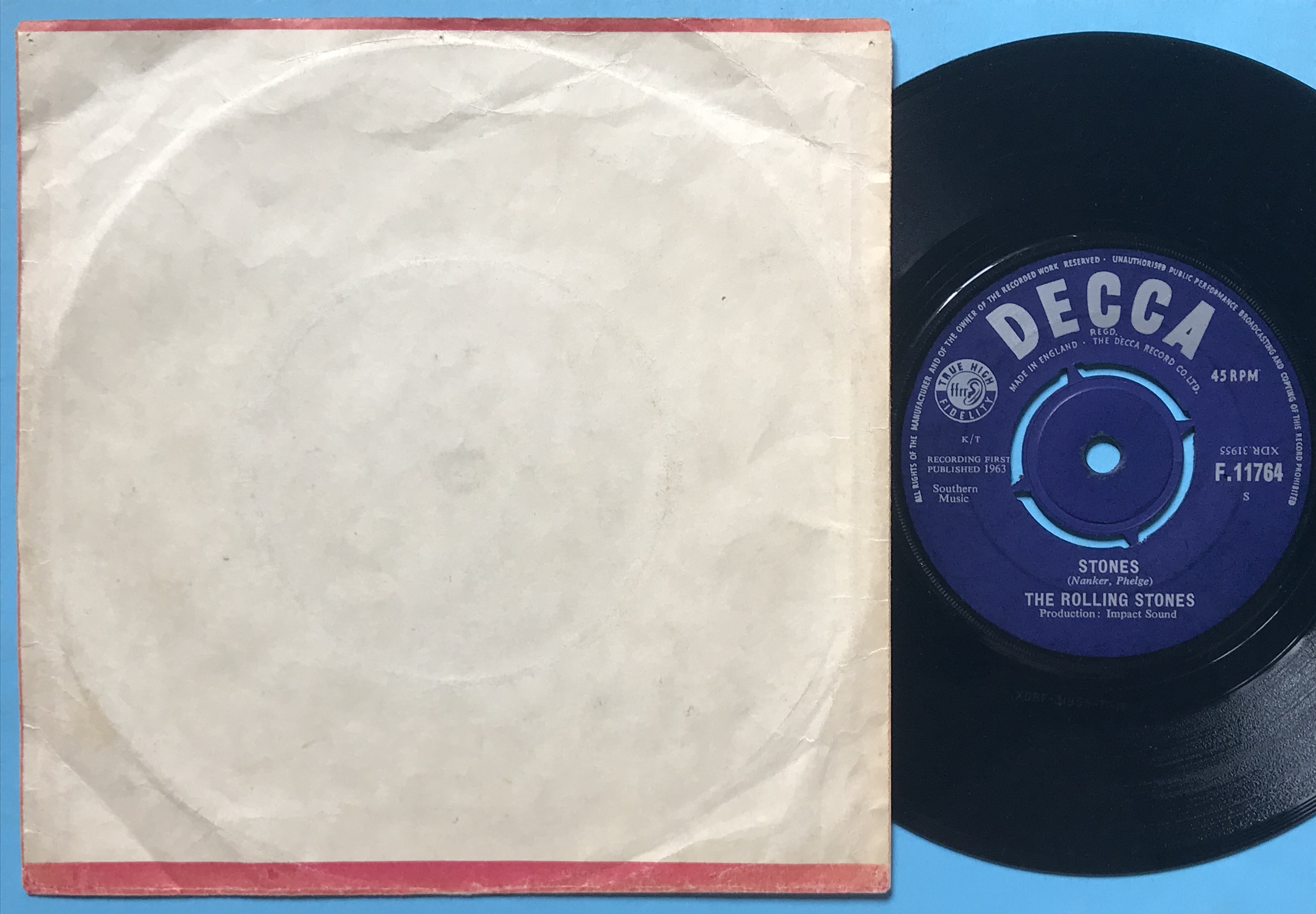 ROLLING STONES - I wanna be your man Danish PS 1963 - 2