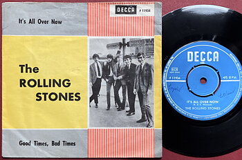 ROLLING STONES - It´s all over now Swe 1964 YELLOW PS