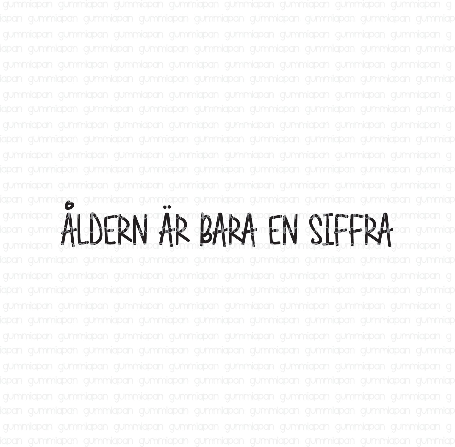 Åldern är bara en siffra, Gummiapan