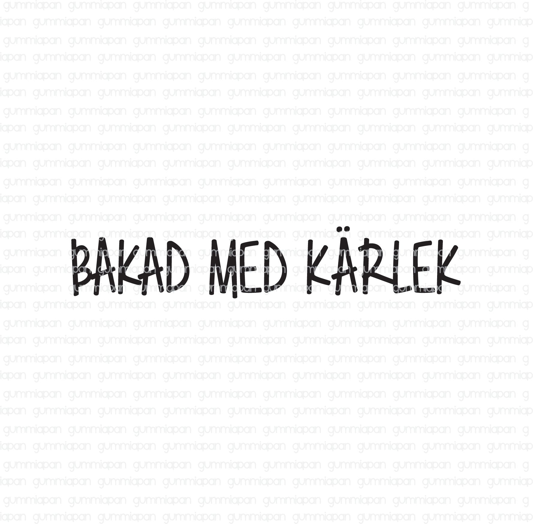 Bakad med kärlek, Gummiapan