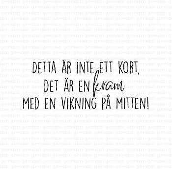 Detta är inte ett kort..., Gummiapan