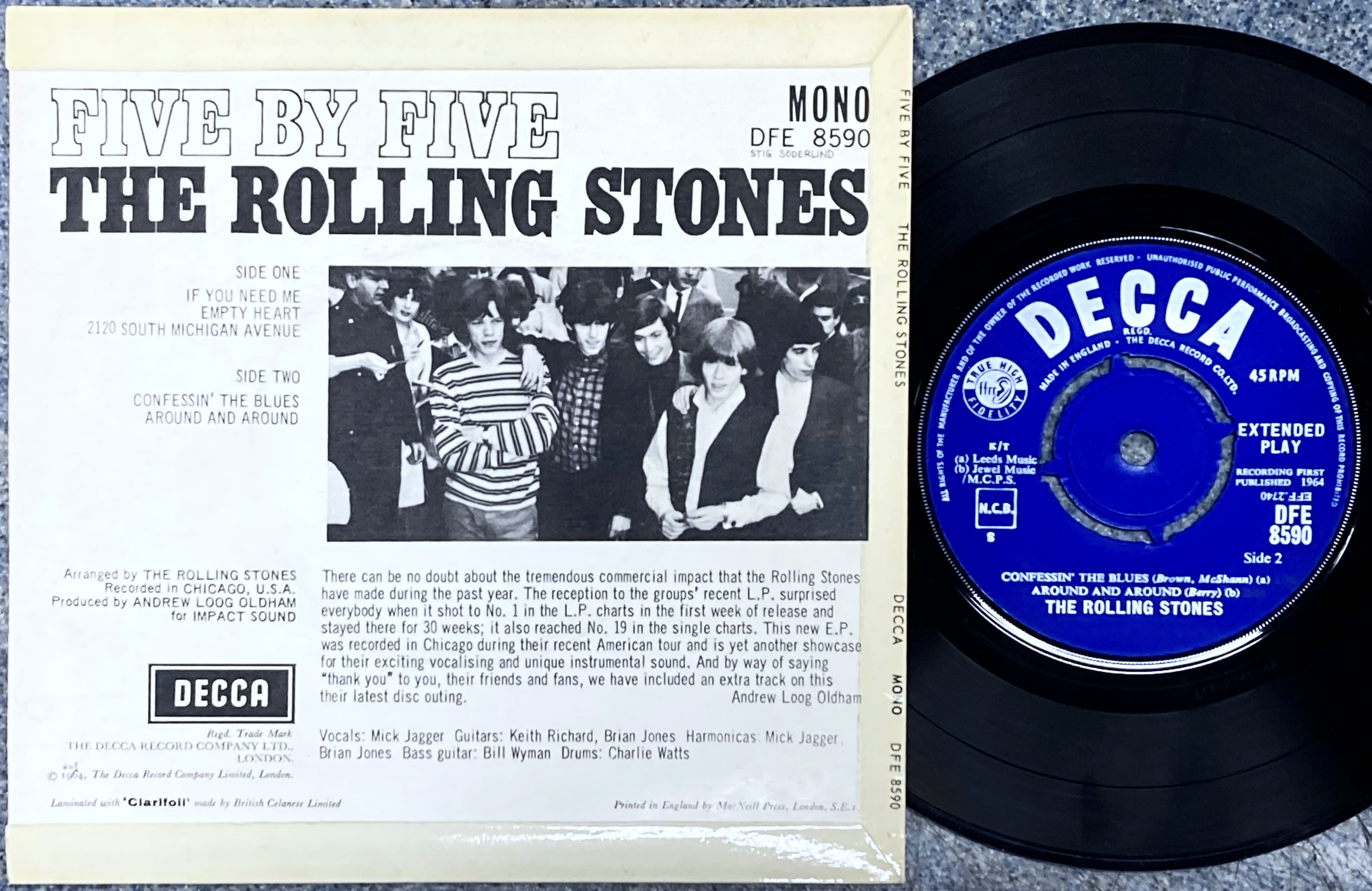 ROLLING STONES - Five by five UK EP 1964 - 2