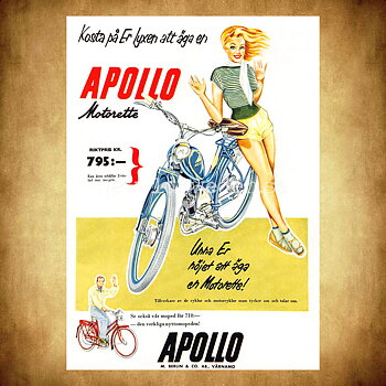 APOLLO Motorette - Vykort A5
