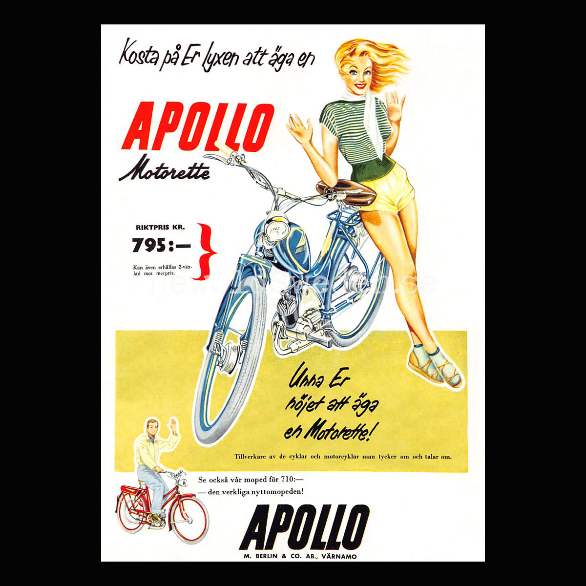 APOLLO Motorette - Vykort A5