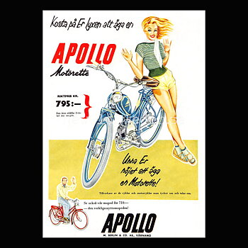 APOLLO Motorette - Vykort A5