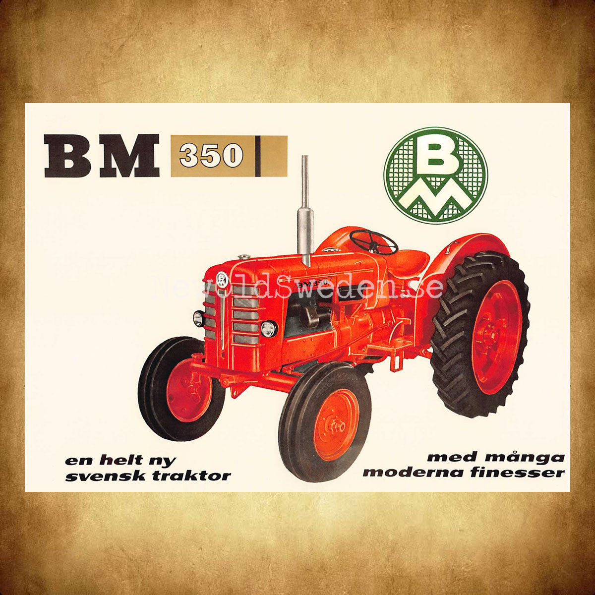 BOLINDER-MUNKTELL - BM 350 - 1959-1967 - Vykort A5 - 2