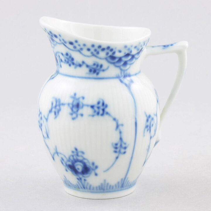 Royal Copenhagen (Blue Fluted 20th Century) Half Lace Creamer #521