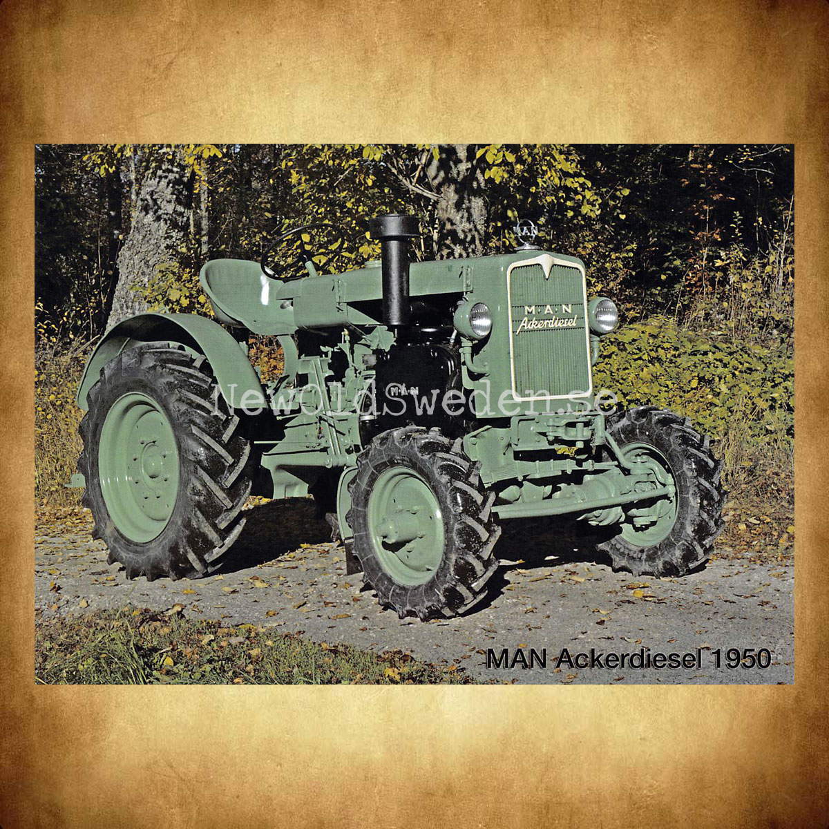 MAN Ackerdiesel - 1950  - Vykort A5 - 2