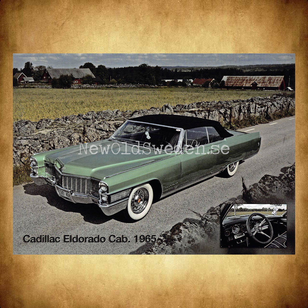 Cadillac Eldorado Cab. 1965 - Vykort A5 - 2