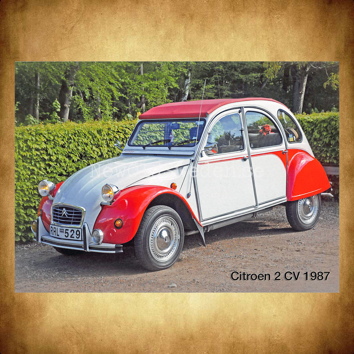 CITROËN 2 CV - 1987 - Vykort A5 - 2
