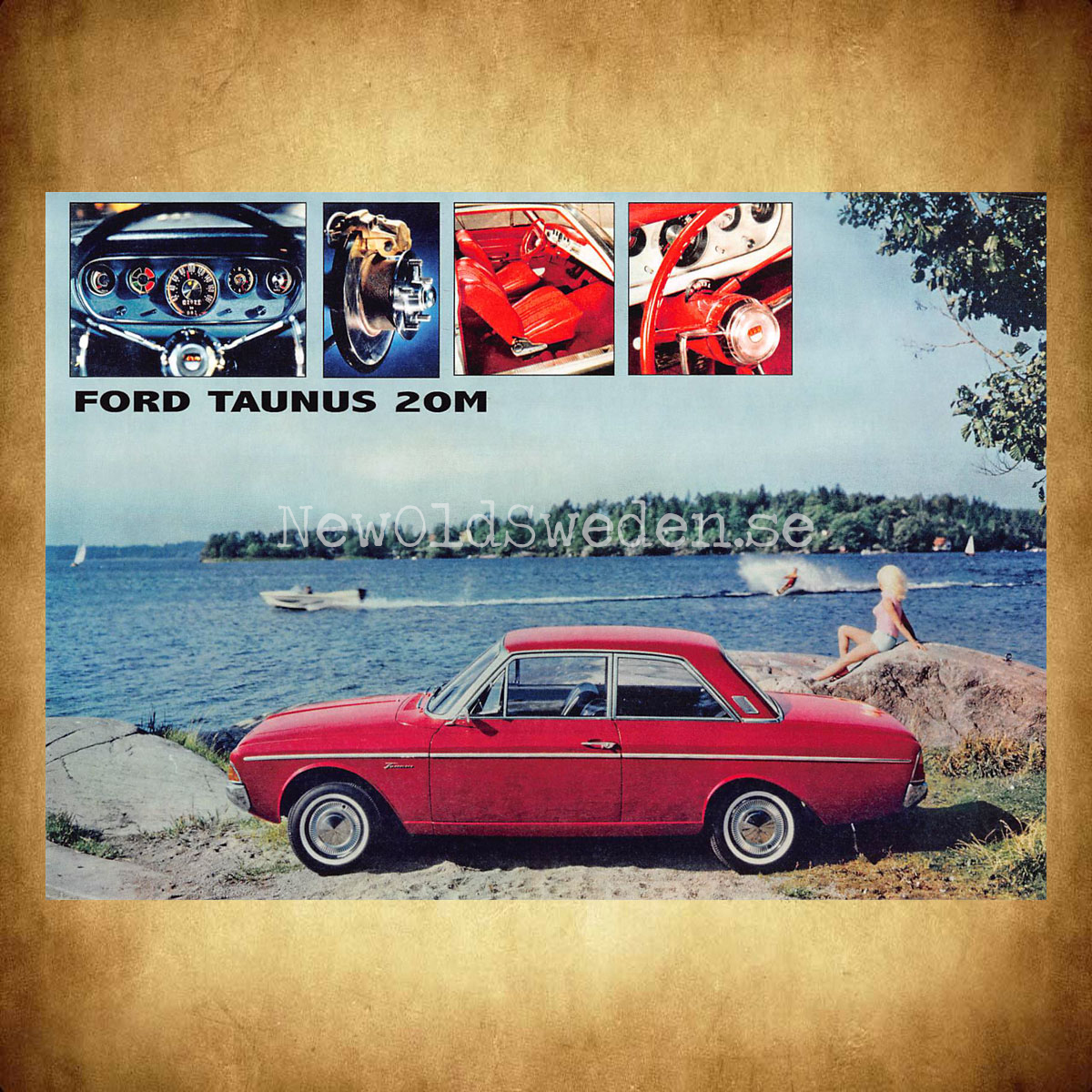 Ford TAUNUS 20M - Vykort A5 - 2