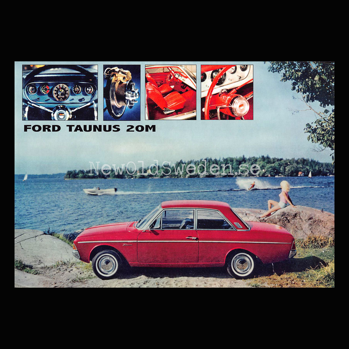 Ford TAUNUS 20M - Vykort A5