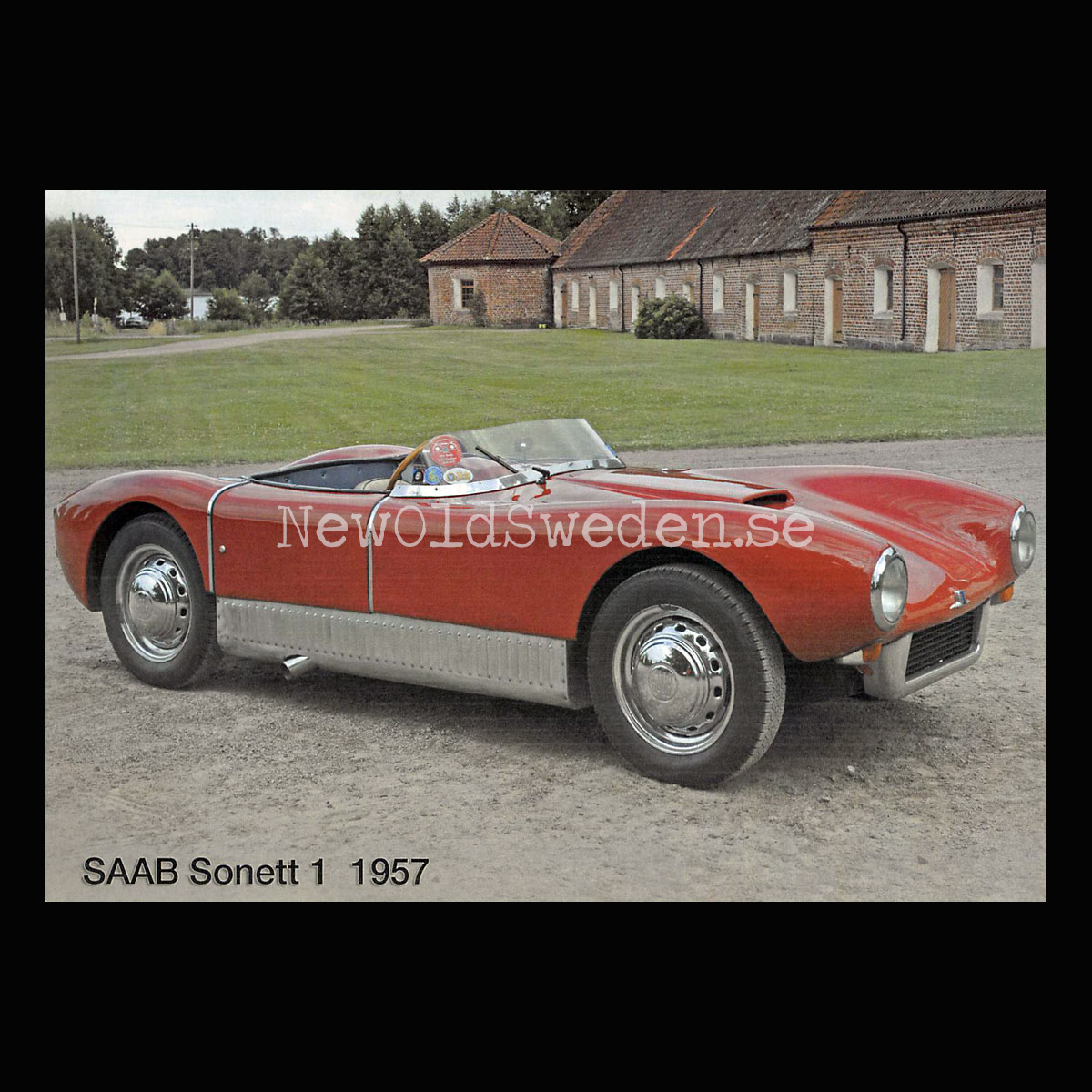 SAAB Sonett 1 - 1957 - Vykort A5