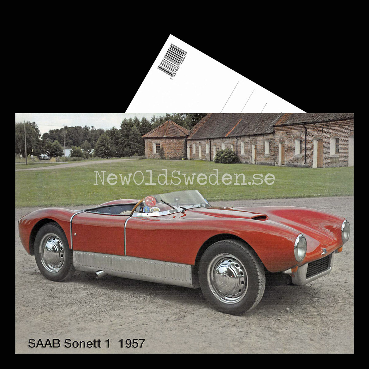 SAAB Sonett 1 - 1957 - Vykort A5 - 3