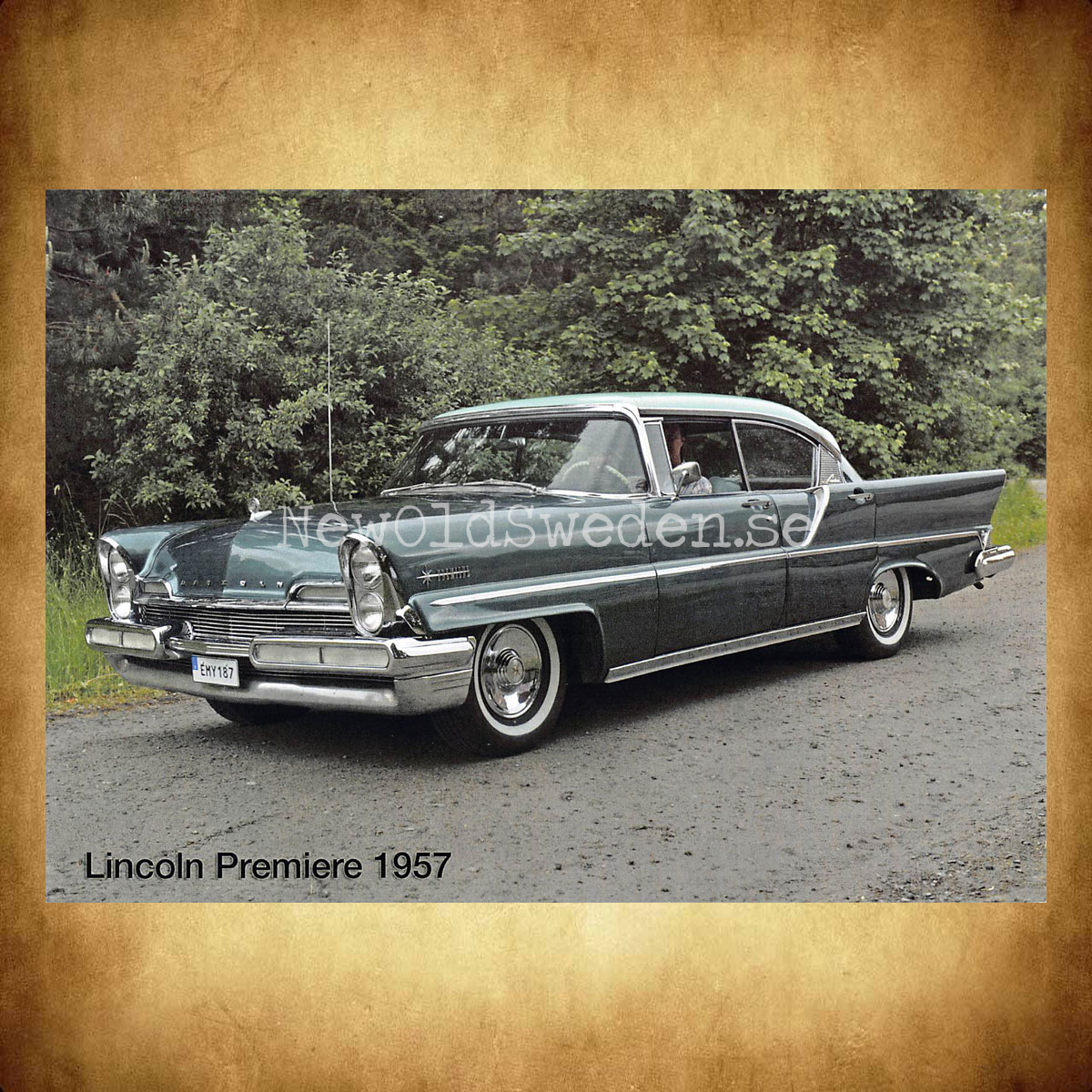 Lincoln Premiere - 1957 - Vykort A5 - 2