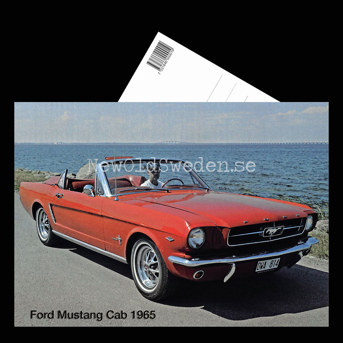 Ford Mustang Cab - 1965 - Vykort A5 - 3