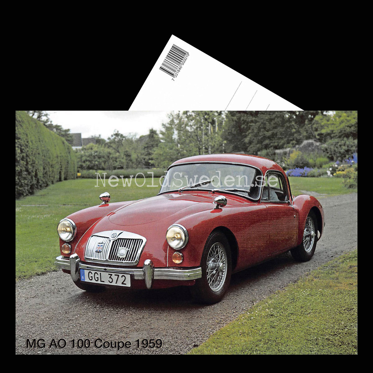 MG AO 100 Coupe 1959 - Vykort A5 - 3