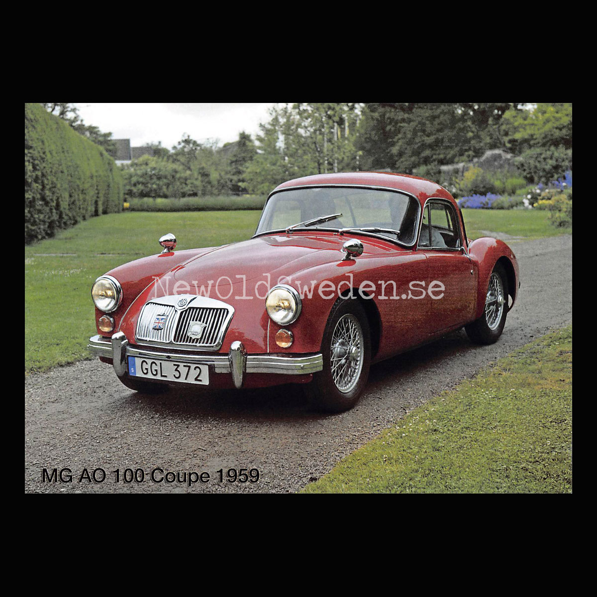 MG AO 100 Coupe 1959 - Vykort A5