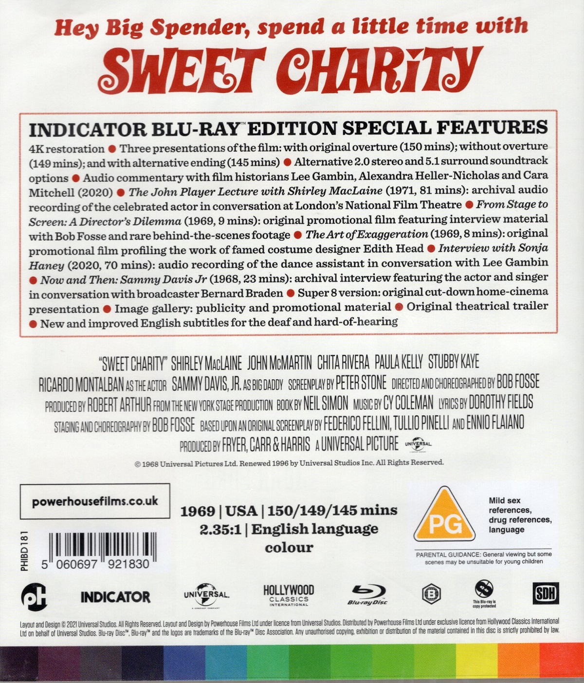 Sweet Charity (ej svensk text) (Blu-ray) - 2