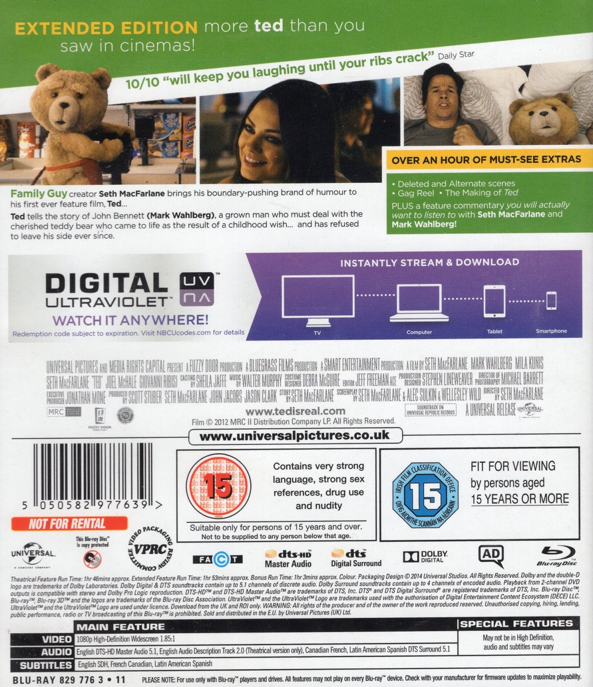 Ted (ej svensk text) (Blu-ray) - 2