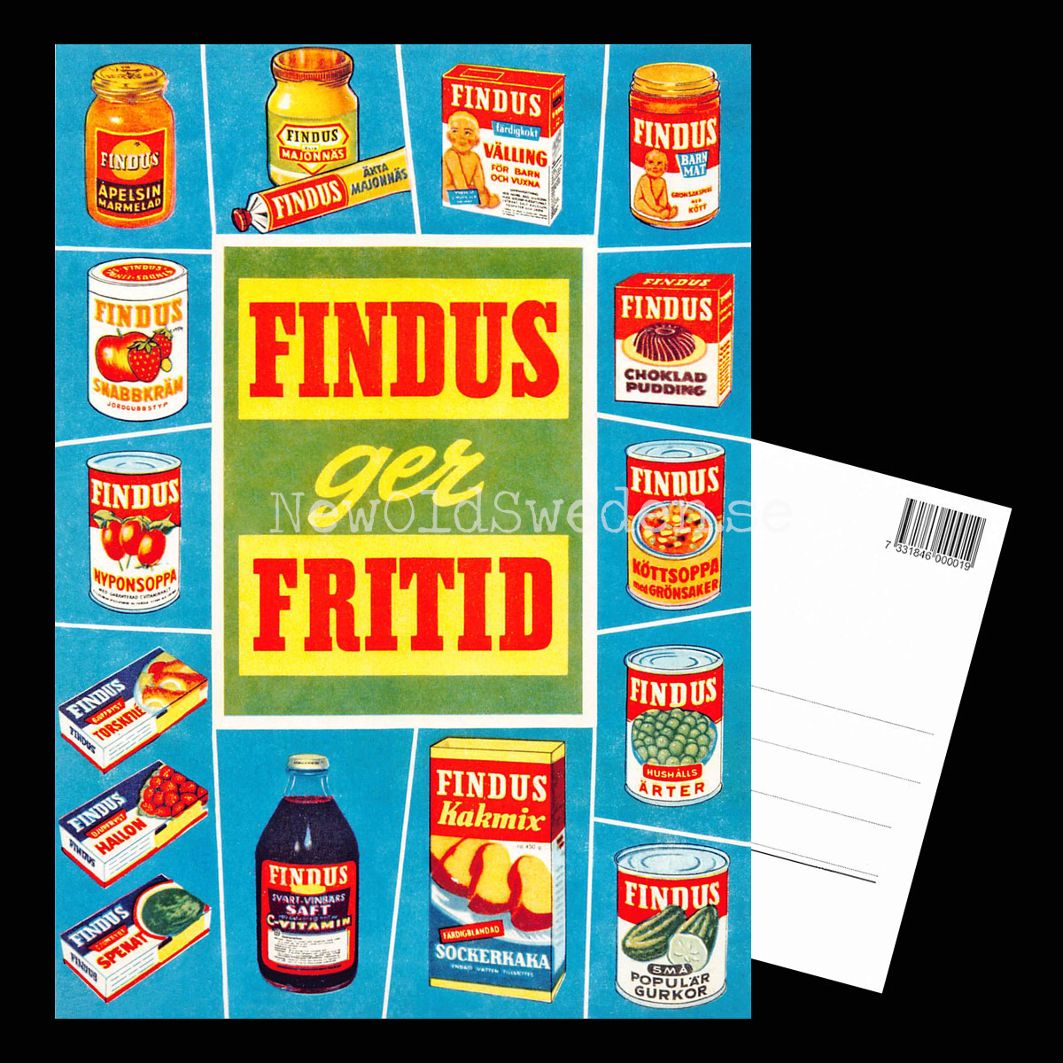 FINDUS ger FRITID - Vykort A5 - 3