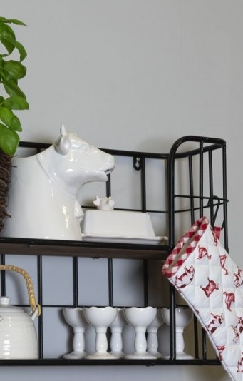 Egg cup on a stand - French Country Style - White - 2