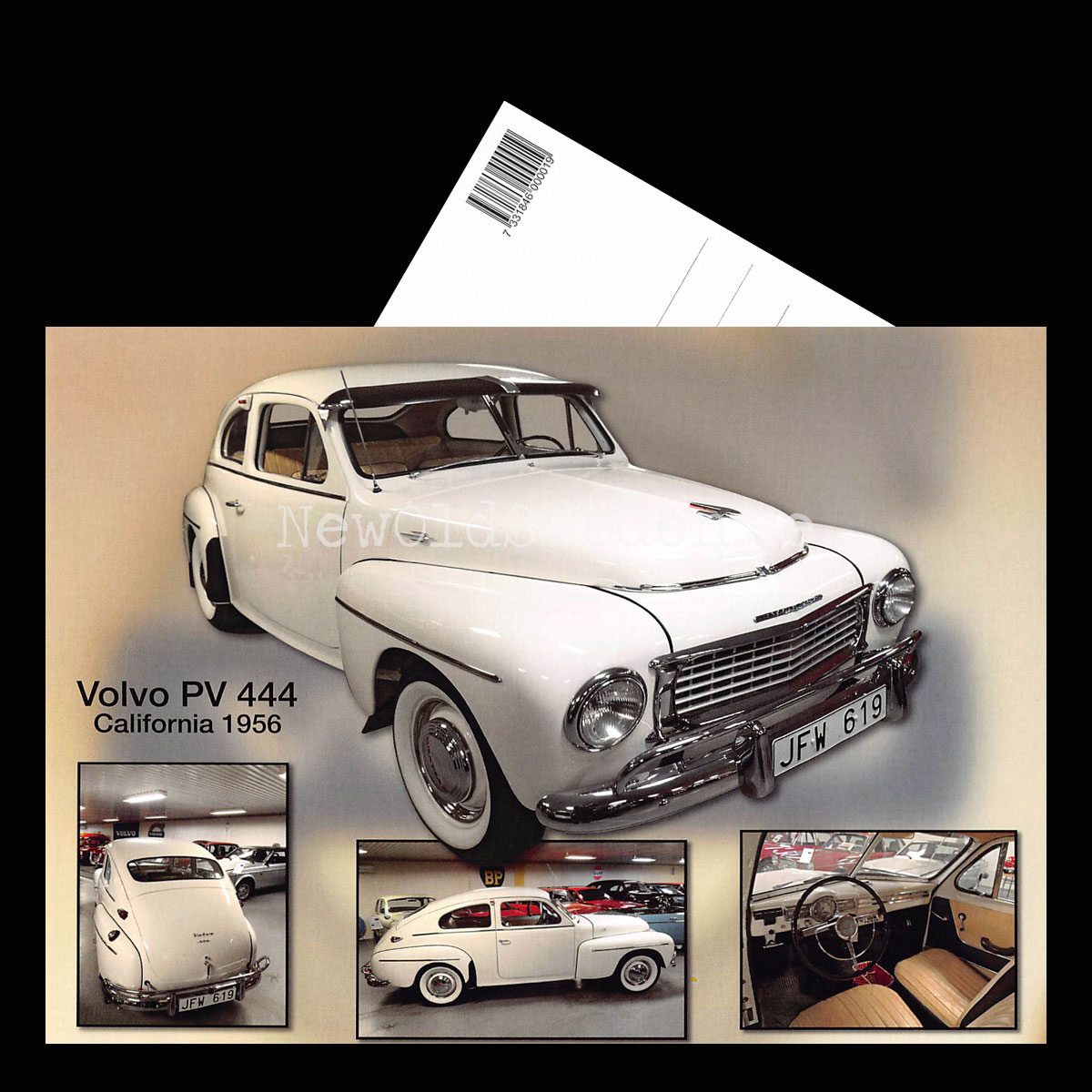 Volvo PV 444 Califonia - 1956 - Vykort A5 - 3