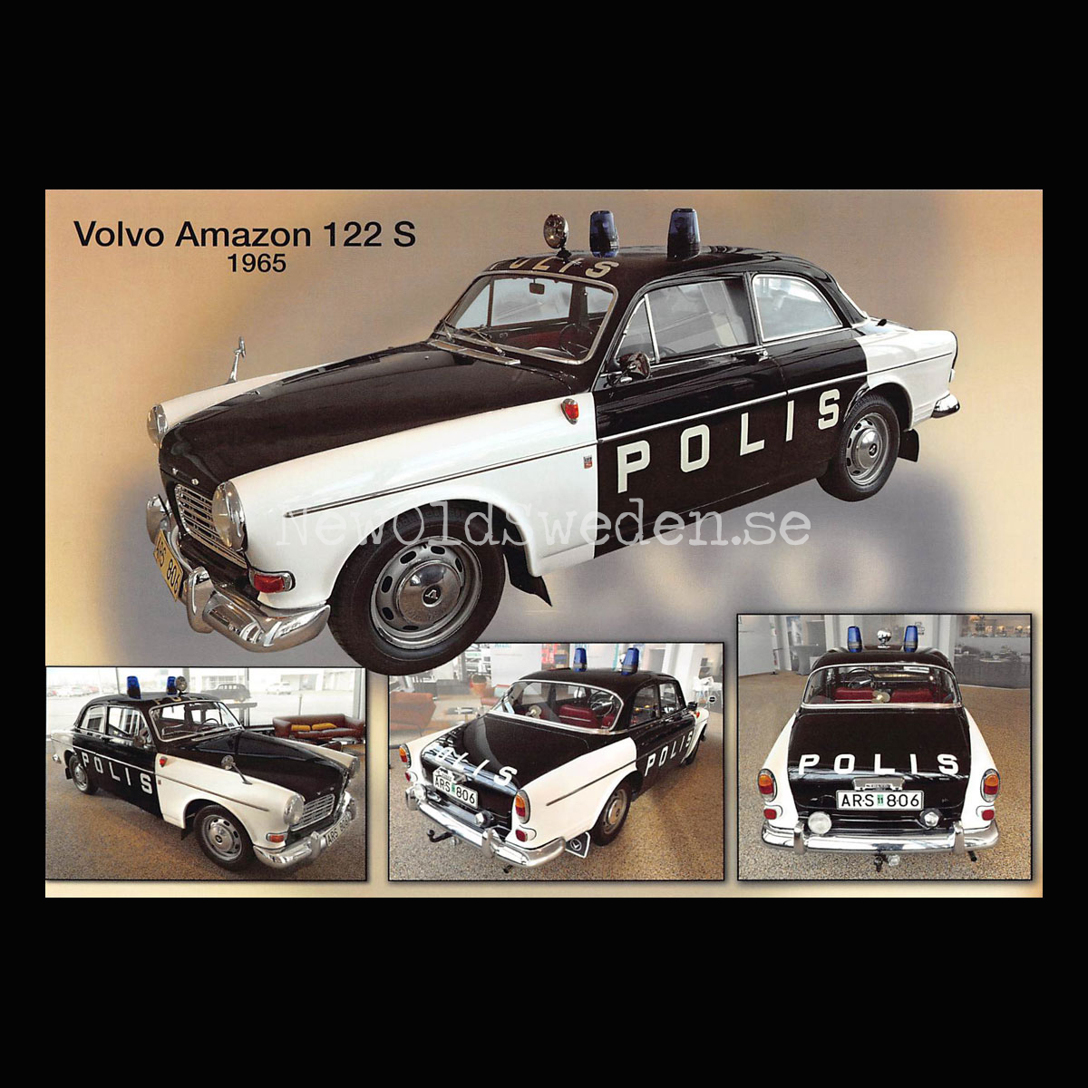 Volvo Amazon 122 S - 1965 - Vykort A5
