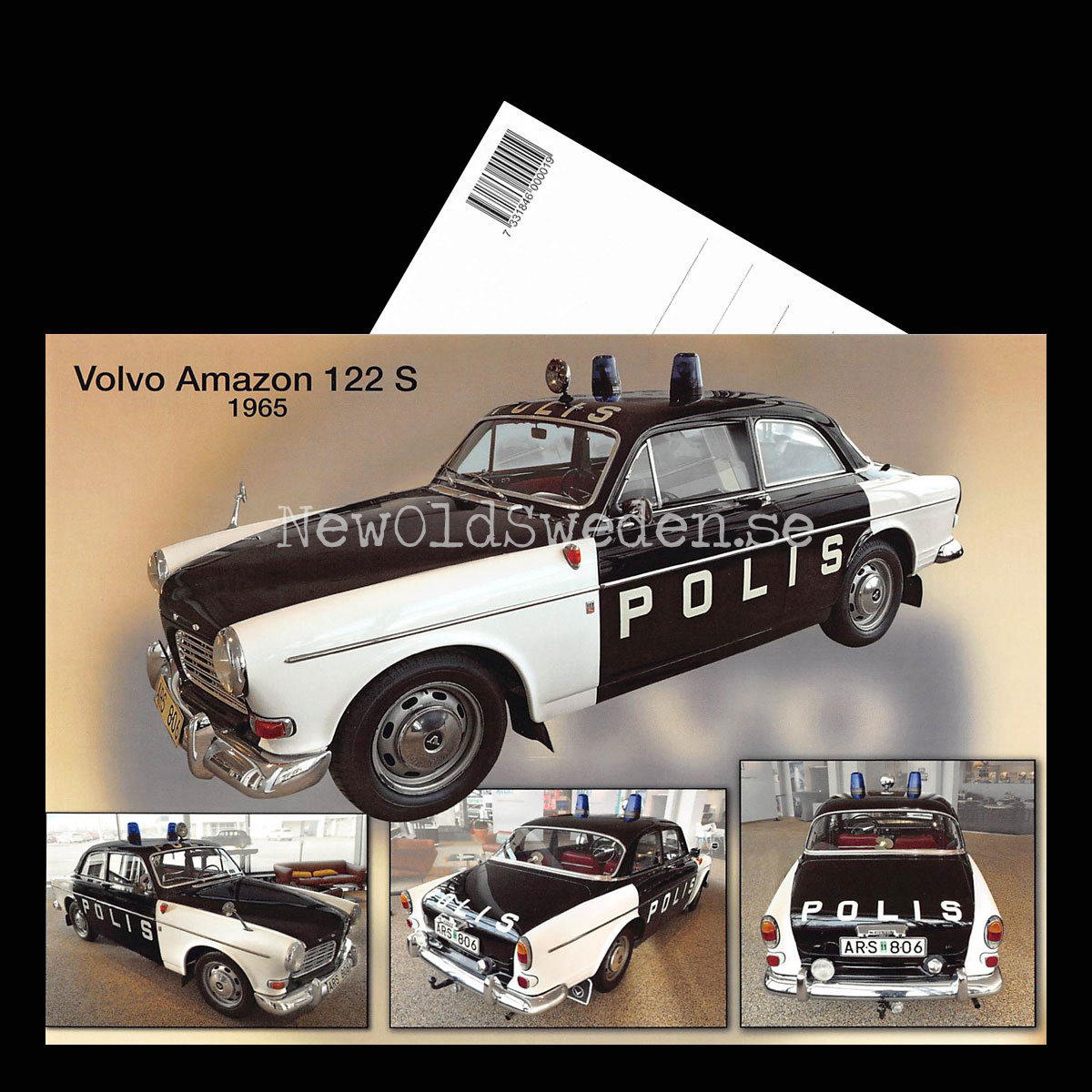 Volvo Amazon 122 S - 1965 - Vykort A5 - 3