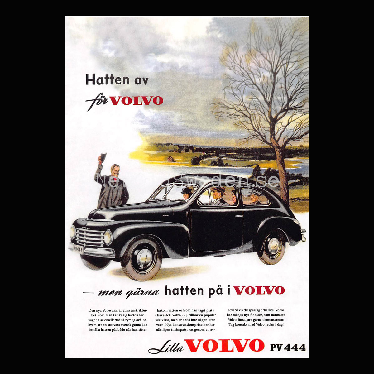 Volvo PV 444 - Vykort A5